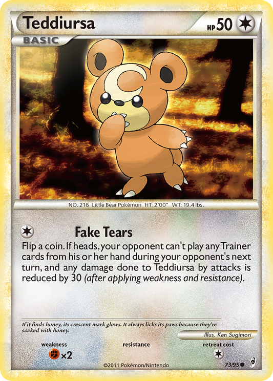 Teddiursa 73/95 Common | Call of Legends | Pokemon Card
