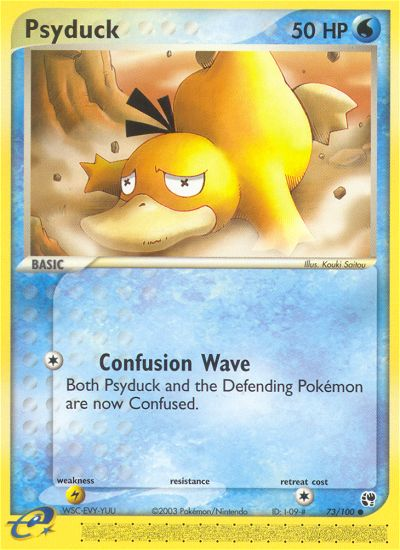 Psyduck 73/100 Common | Sandstorm | Pokemon Card