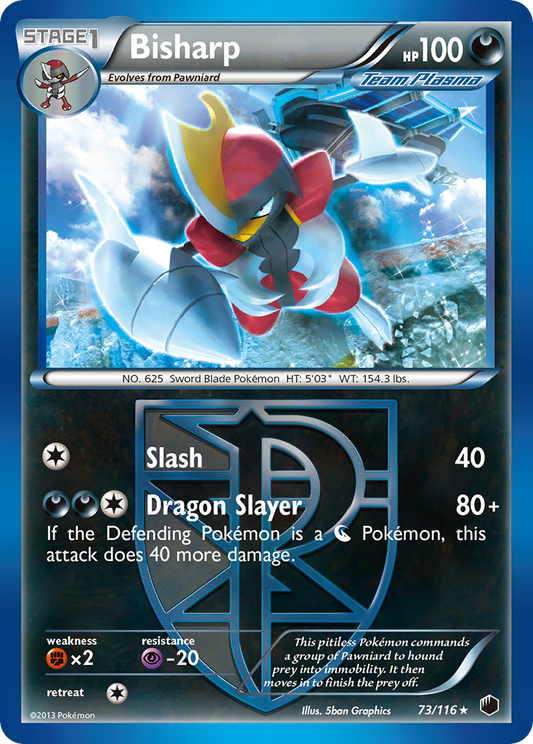 Bisharp 73/116 Rare | Plasma Freeze | Pokemon Card