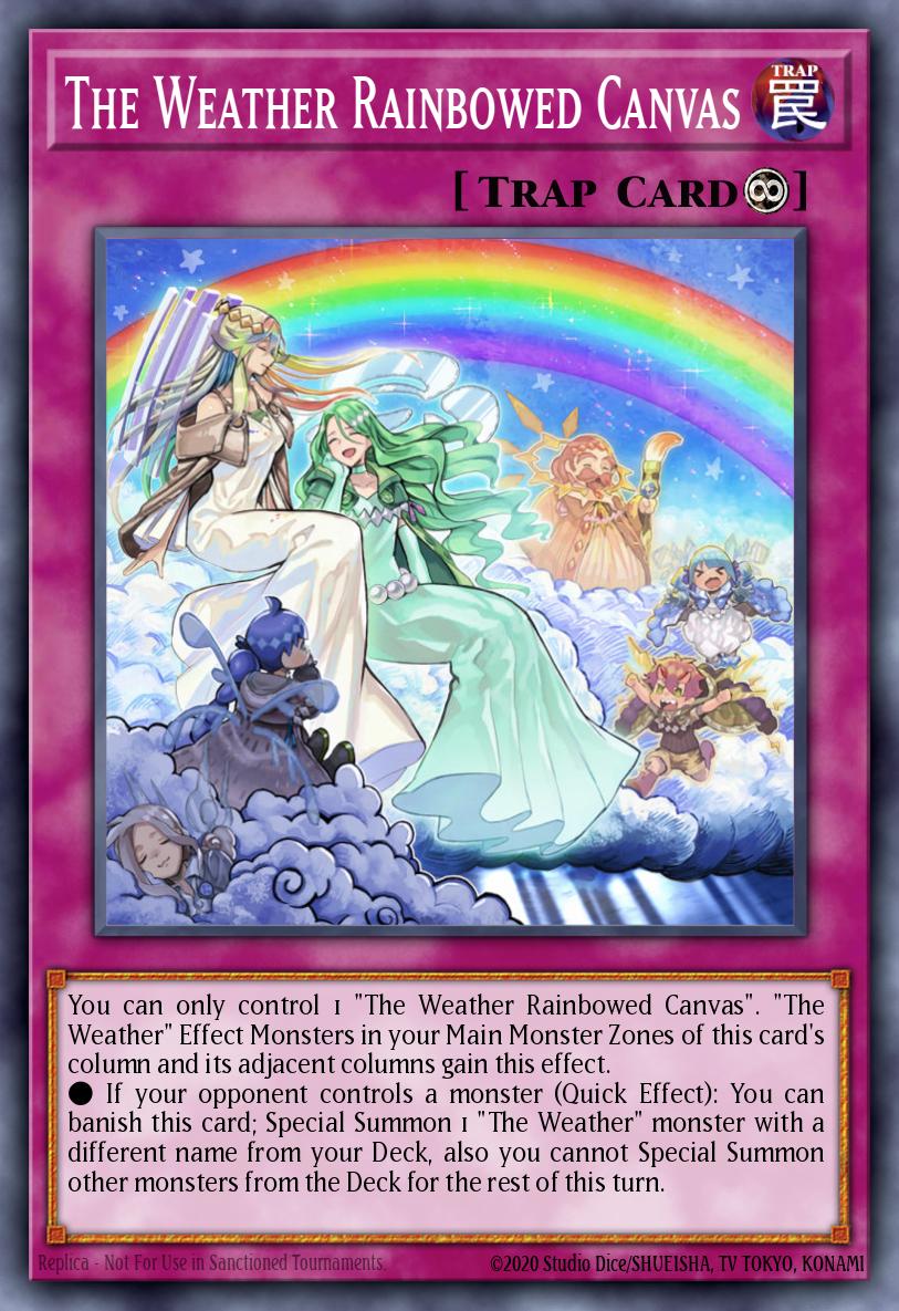 The Weather Rainbowed Canvas - DANE-EN073 Rare