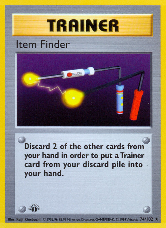 Item Finder 74/102 Rare | Base | Pokemon Card