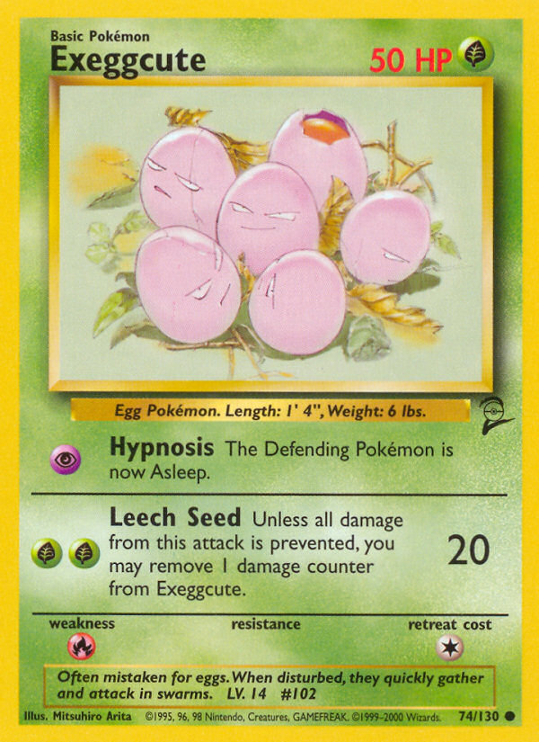 Exeggcute 74/130 Common | Base Set 2 | Pokemon Card