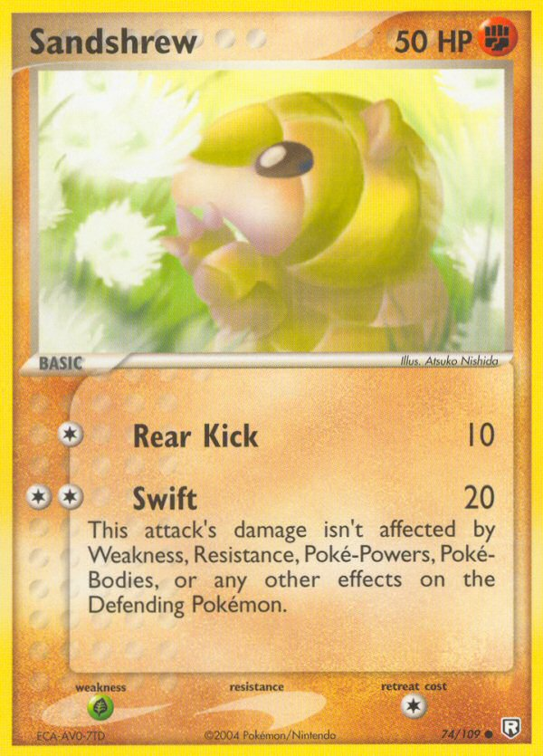 Sandshrew 74/109 Common | Team Rocket Returns | Pokemon Card