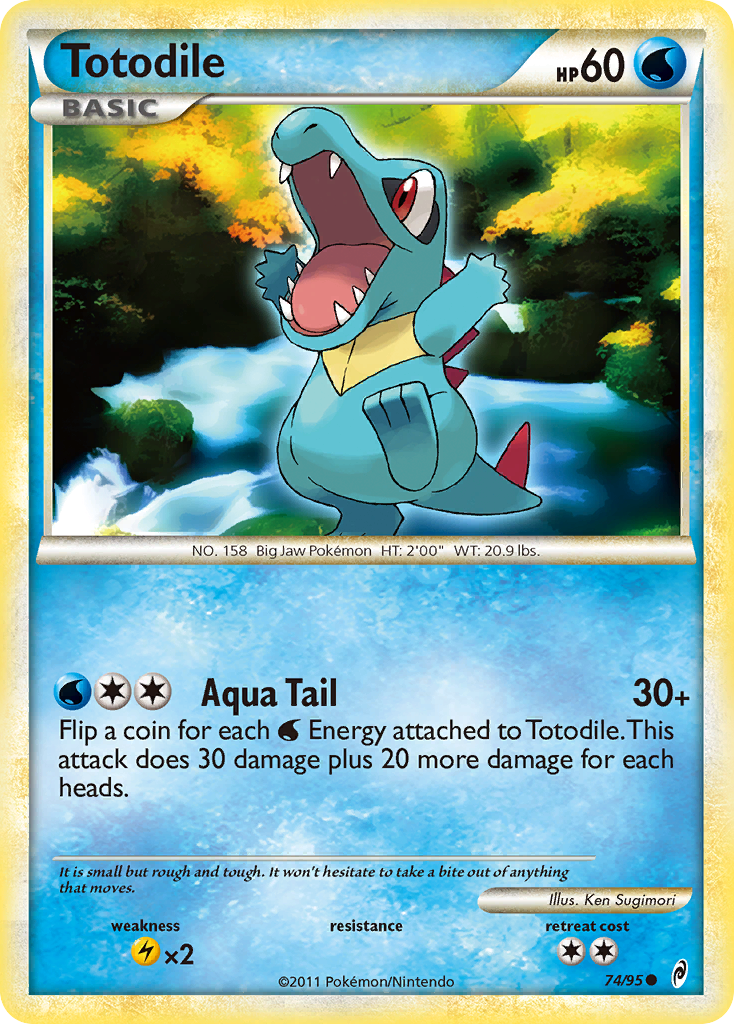 Totodile 74/95 Common | Call of Legends | Pokemon Card