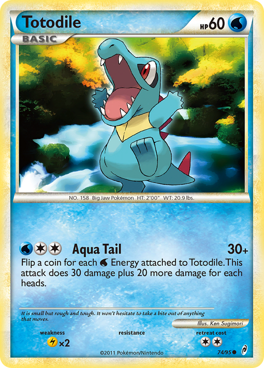 Totodile 74/95 Common | Call of Legends | Pokemon Card