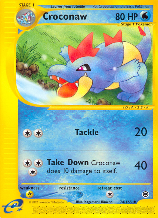 Croconaw 74/165 Uncommon | Expedition Base Set | Pokemon Card