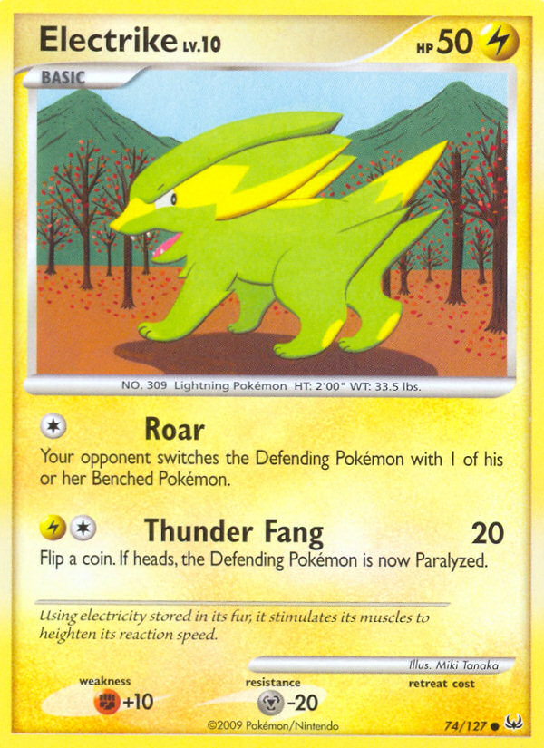 Electrike 74/127 Common | Platinum | Pokemon Card