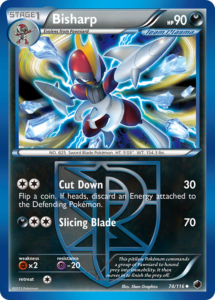 Bisharp 74/116 Uncommon | Plasma Freeze | Pokemon Card