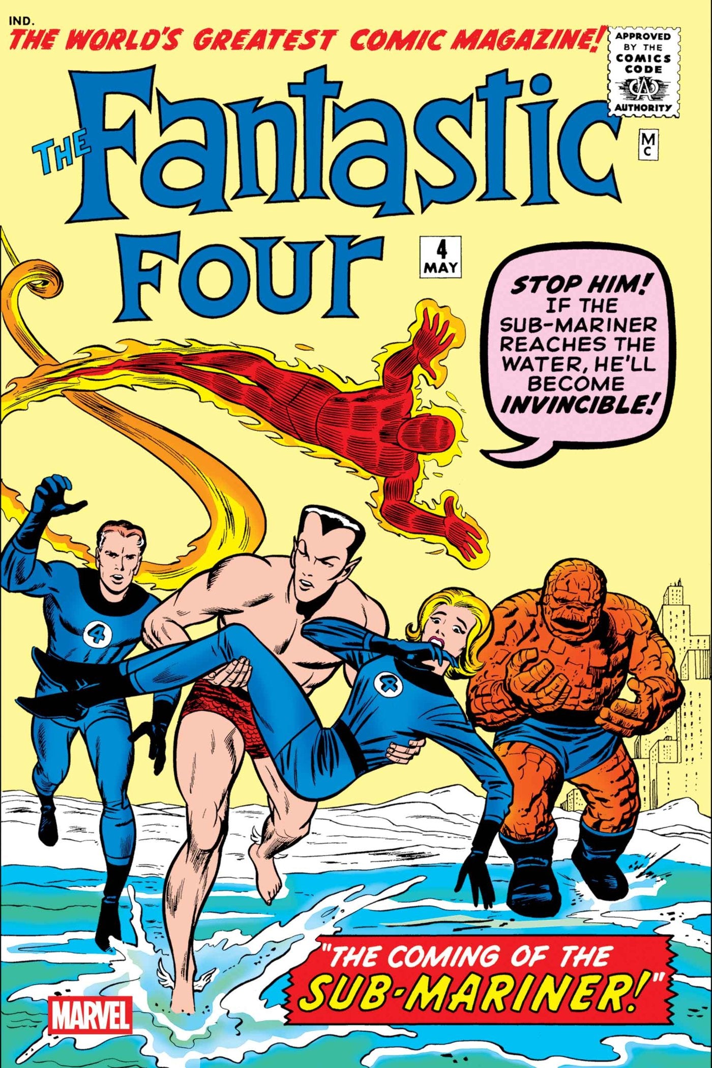 Fantastic Four #4 Facsimile Edition | Standard | Marvel Comics | NEW Comic Book