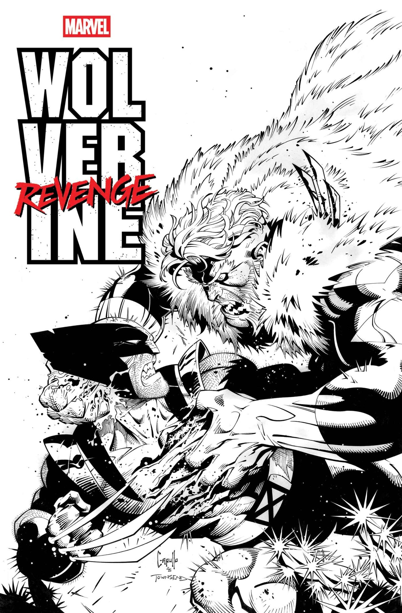 Wolverine: Revenge - Red Band: Raw - Black & White Edition #2 | Standard | Marvel Comics | NEW Comic Book