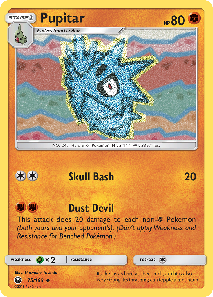 Pupitar 75/168 Uncommon | Celestial Storm | Pokemon Card