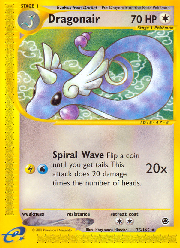 Dragonair 75/165 Uncommon | Expedition Base Set | Pokemon Card