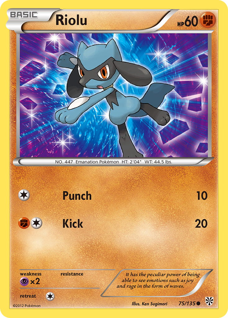 Riolu 75/135 Common | Plasma Storm | Pokemon Card