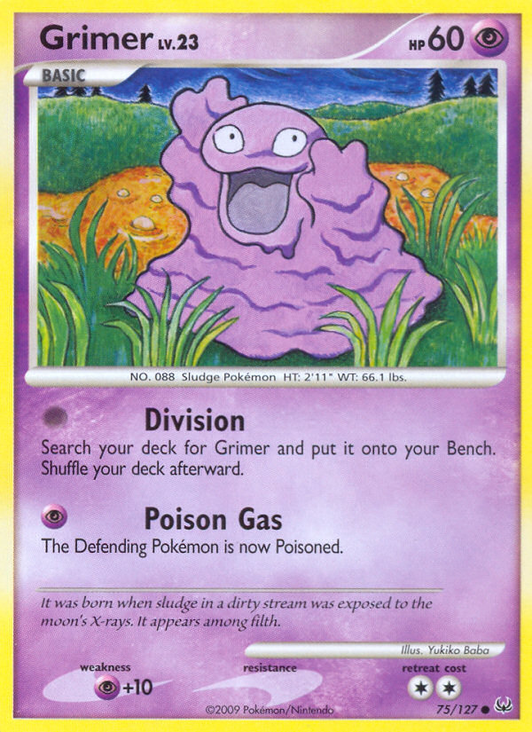Grimer 75/127 Common | Platinum | Pokemon Card