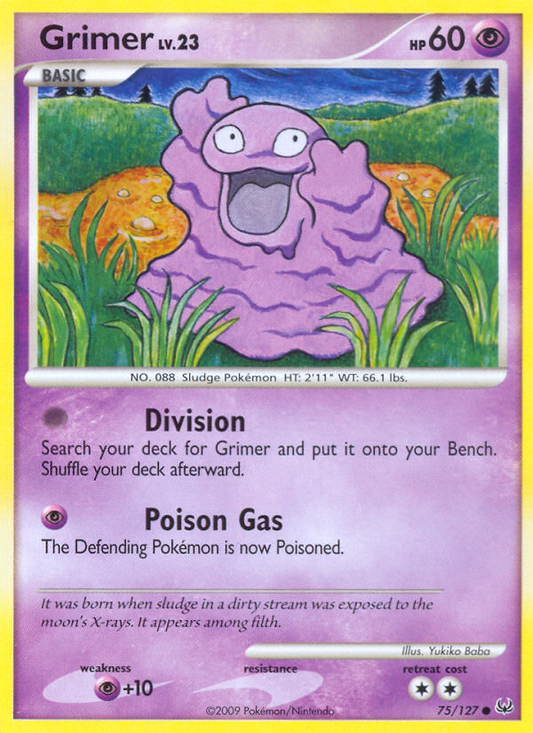 Grimer 75/127 Common | Platinum | Pokemon Card