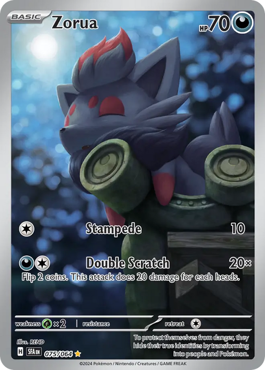 Zorua 75/64 Illustration Rare | Shrouded Fable | Pokemon Card