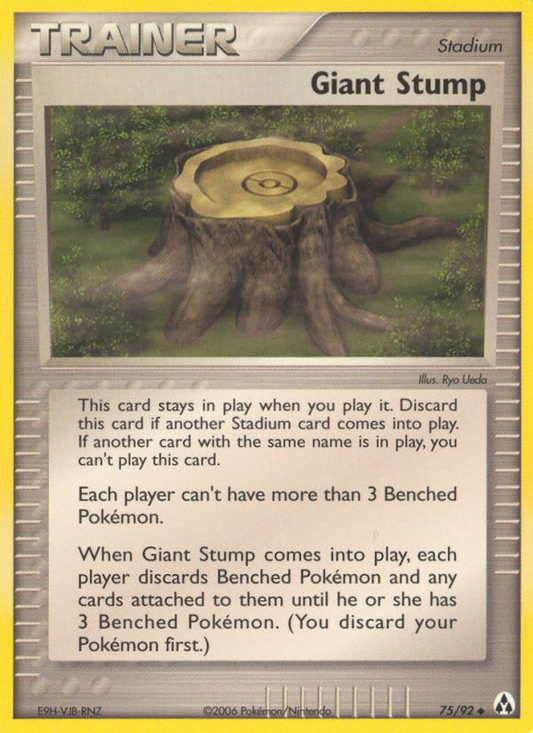 Giant Stump 75/92 Uncommon | Legend Maker | Pokemon Card