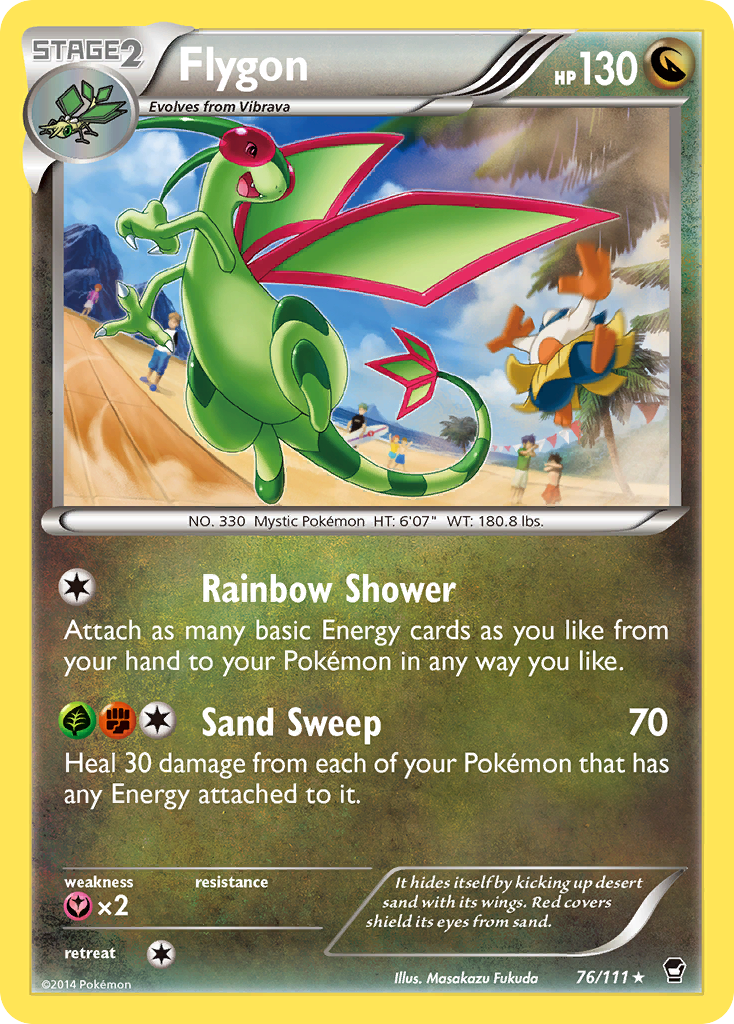 Flygon 76/111 Rare | Furious Fists | Pokemon Card