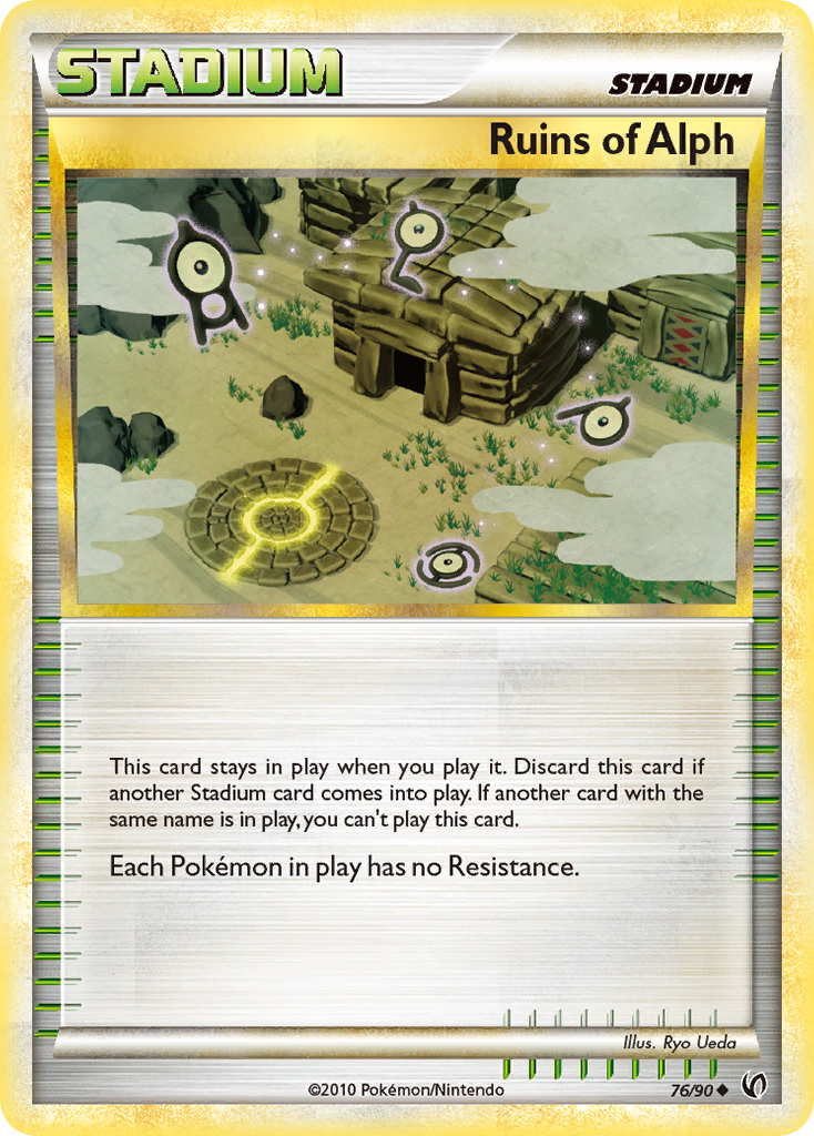 Ruins of Alph 76/90 Uncommon | HS—Undaunted | Pokemon Card