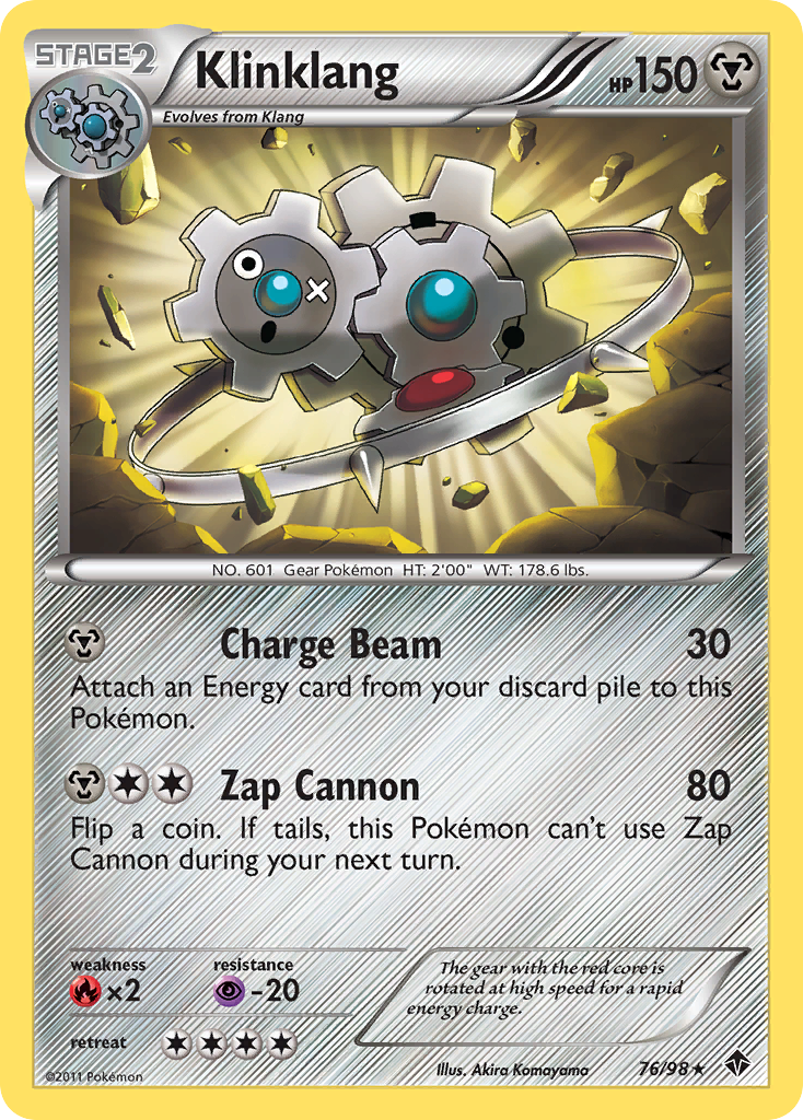 Klinklang 76/98 Rare | Emerging Powers | Pokemon Card