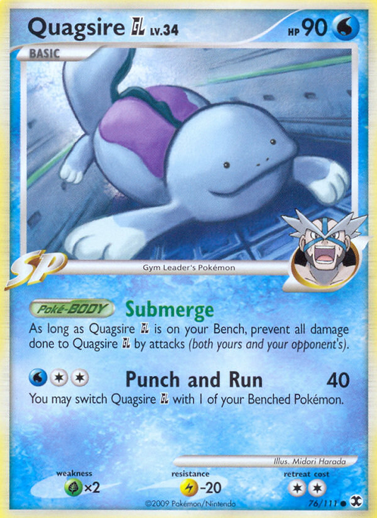 Quagsire GL 76/111 Common | Rising Rivals | Pokemon Card