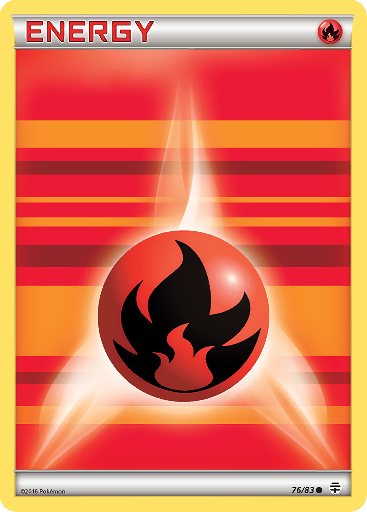Fire Energy 76/83 Common | Generations | Pokemon Card