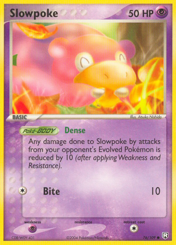 Slowpoke 76/109 Common | Team Rocket Returns | Pokemon Card