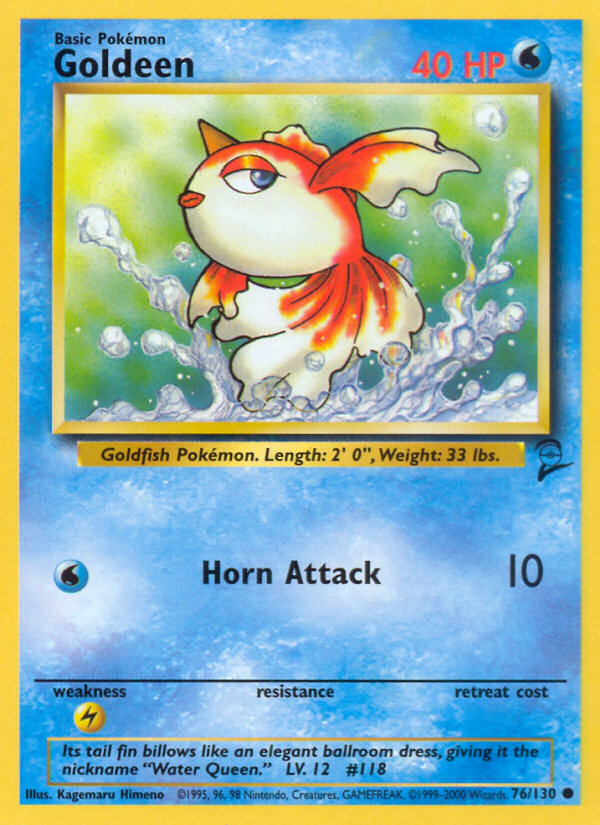 Goldeen 76/130 Common | Base Set 2 | Pokemon Card