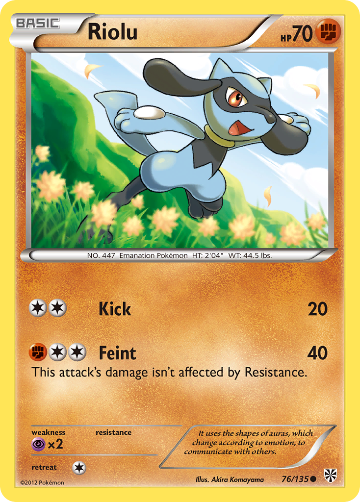 Riolu 76/135 Common | Plasma Storm | Pokemon Card