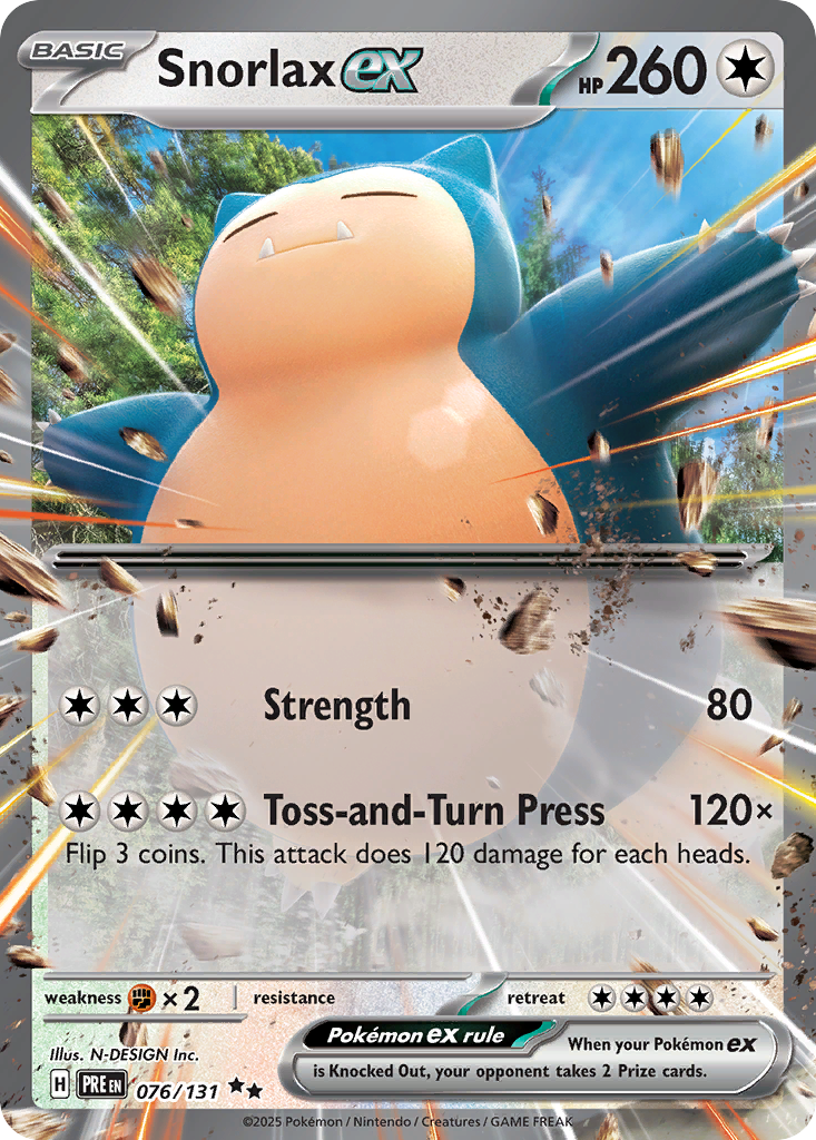 Snorlax ex 76/131 Double Rare | Prismatic Evolutions | Pokemon Card
