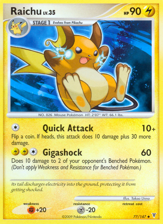 Raichu 77/147 Uncommon | Supreme Victors | Pokemon Card