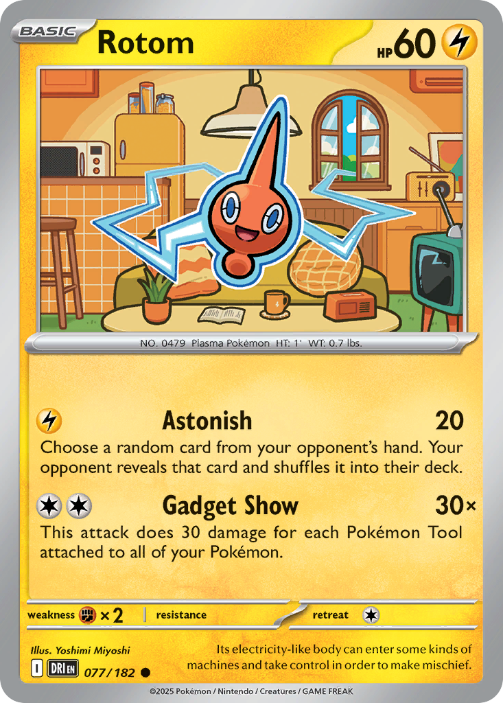 Rotom 77/182 Common | Destined Rivals | Pokemon Card