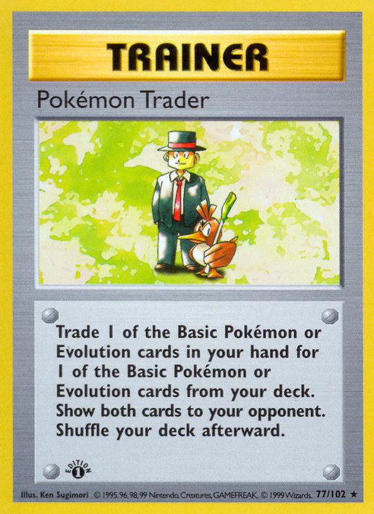Pokémon Trader 77/102 Rare | Base | Pokemon Card