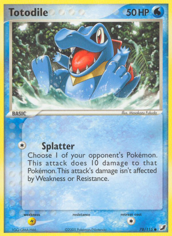 Totodile 78/115 Common | Unseen Forces | Pokemon Card