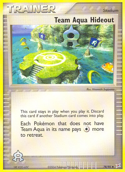 Team Aqua Hideout 78/95 Uncommon | Team Magma vs Team Aqua | Pokemon Card