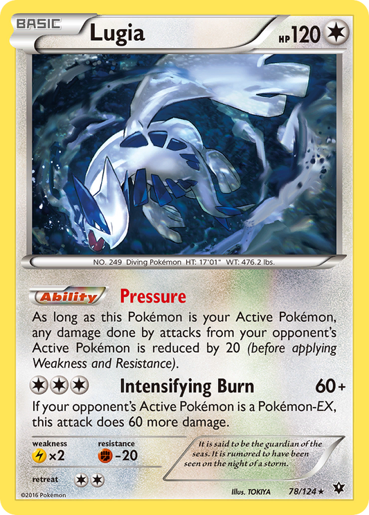 Lugia 78/124 Rare | Fates Collide | Pokemon Card
