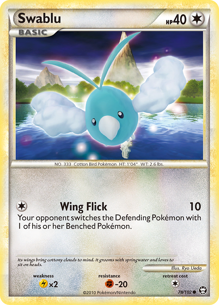 Swablu 78/102 Common | HS—Triumphant | Pokemon Card