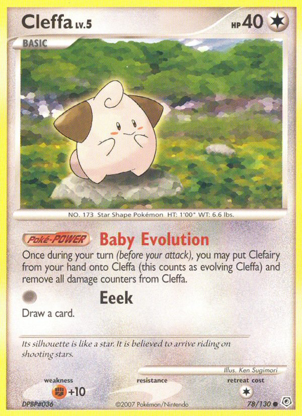 Cleffa 78/130 Common | Diamond & Pearl | Pokemon Card