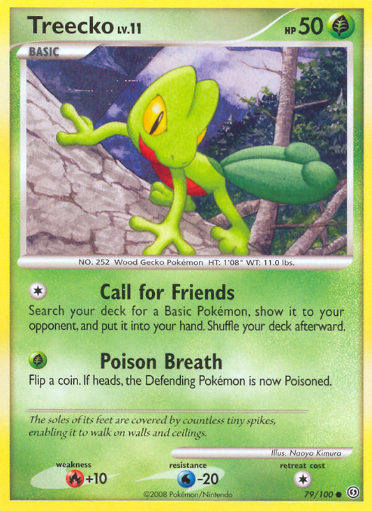 Treecko 79/100 Common | Stormfront | Pokemon Card