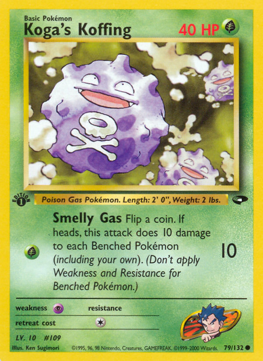 Koga's Koffing 79/132 Common | Gym Challenge | Pokemon Card
