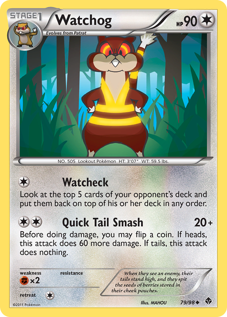 Watchog 79/98 Uncommon | Emerging Powers | Pokemon Card