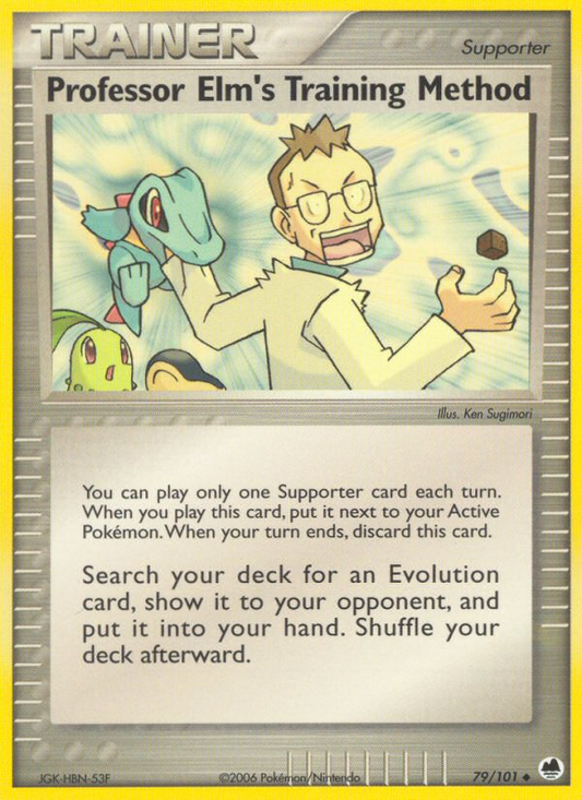 Professor Elm's Training Method 79/101 Uncommon | Dragon Frontiers | Pokemon Card