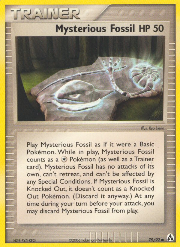 Mysterious Fossil 79/92 Common | Legend Maker | Pokemon Card