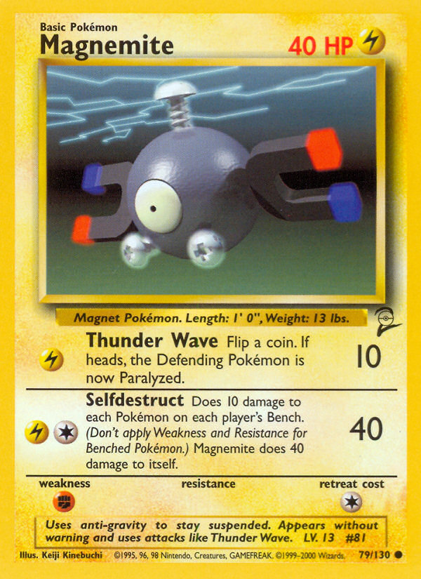 Magnemite 79/130 Common | Base Set 2 | Pokemon Card