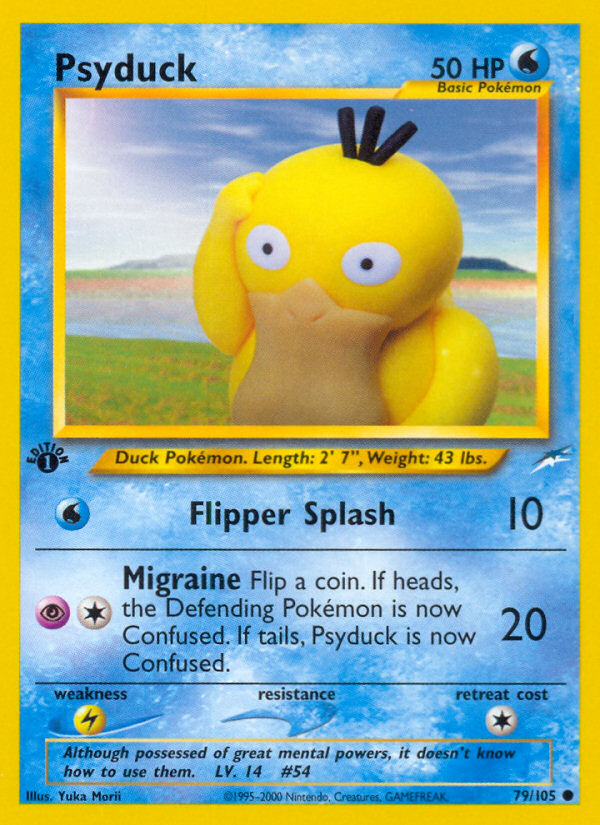 Psyduck 79/105 Common | Neo Destiny | Pokemon Card