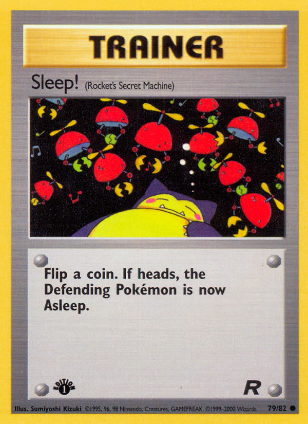 Sleep! 79/82 Common | Team Rocket | Pokemon Card