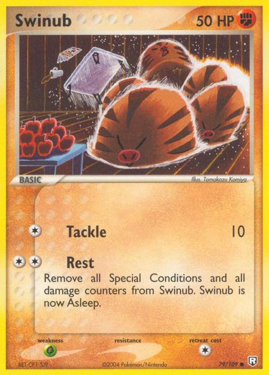 Swinub 79/109 Common | Team Rocket Returns | Pokemon Card