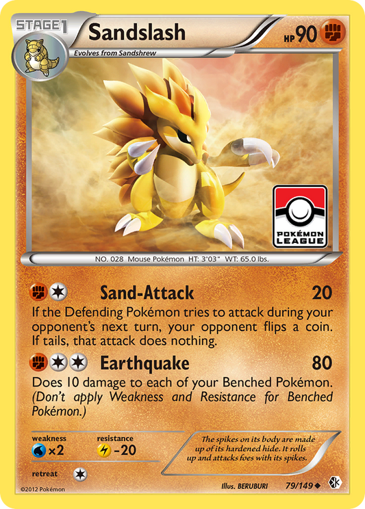 Sandslash 79/149 Uncommon | Boundaries Crossed | Pokemon Card