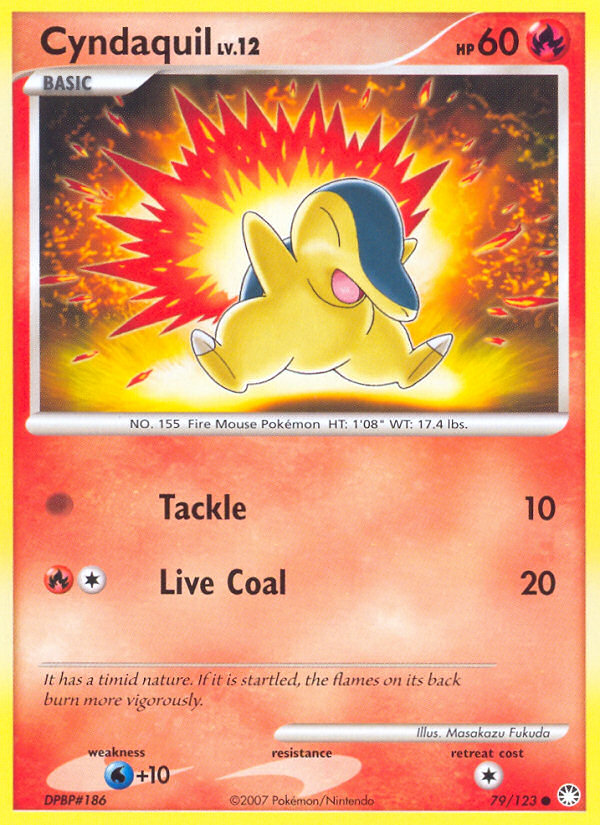 Cyndaquil 79/123 Common | Mysterious Treasures | Pokemon Card