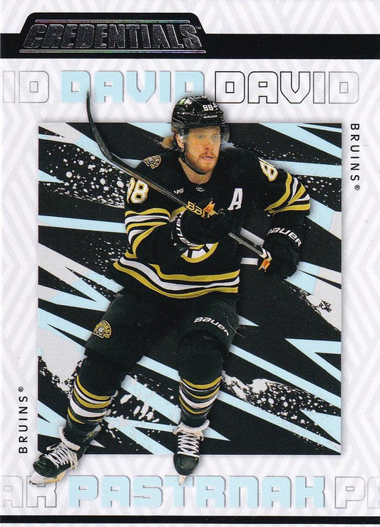 David Pastrnak #7 Boston Bruins | 2023-24 Upper Deck Credentials | NHL Trading Card